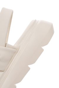 صندل زنانه کرم کفی ضخیم دری مد