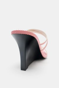 صندل لژدار زنانه بندی چهارخانه زارا – ZARA