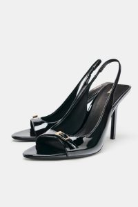 صندل پاشنه بلند زنانه براق زارا – ZARA