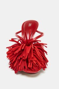 صندل پاشنه بلند زنانه ریشه‌دار زارا – ZARA