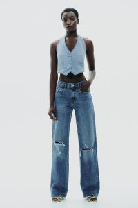 صندل پاشنه بلند زنانه پر‌دار متالیک زارا – ZARA