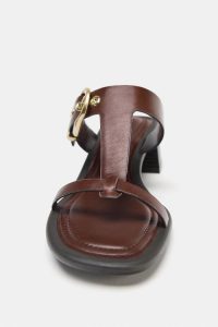 صندل پاشنه پهن چرمی زنانه زارا – ZARA