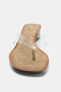 صندل پاشنه‌بلوک زنانه وینیل زارا – ZARA