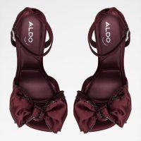 صندل پاشنه‌دار زنانه زرشکی آلدو TINSEL – ALDO