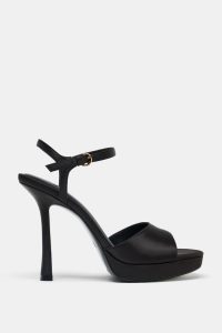 صندل پاشنه‌دار زنانه ساتن‌نما زارا – ZARA