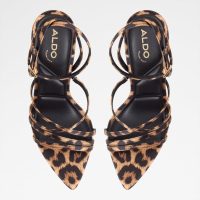 صندل پاشنه‌دار زنانه طرح پلنگی آلدو SOLANIA – ALDO