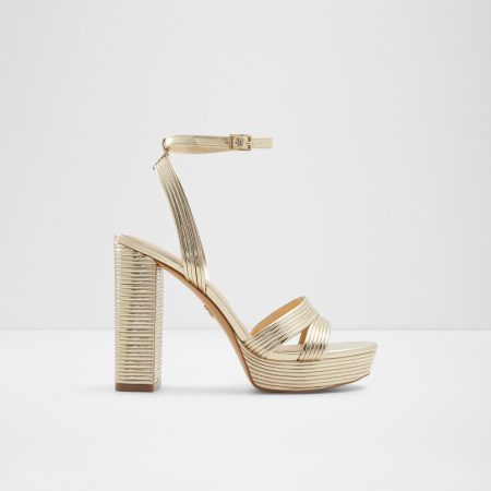 صندل پاشنه‌دار زنانه طلایی آلدو MAELIS – ALDO