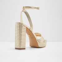 صندل پاشنه‌دار زنانه طلایی آلدو MAELIS – ALDO