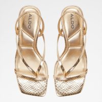 صندل پاشنه‌دار زنانه طلایی آلدو RIVA – ALDO