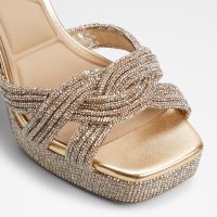 صندل پاشنه‌دار زنانه طلایی آلدو SHIMMA – ALDO