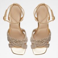 صندل پاشنه‌دار زنانه طلایی آلدو SHIMMA – ALDO