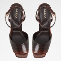 صندل پاشنه‌دار زنانه قهوه‌ای آلدو KAIASIEN – ALDO