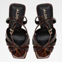 صندل پاشنه‌دار زنانه قهوه‌ای آلدو METEORA – ALDO