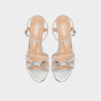 صندل پاشنه‌دار زنانه نقره‌ای آلدو HENRIETTA-TR – ALDO