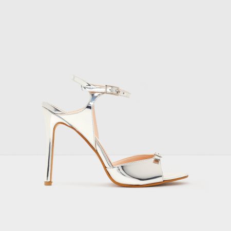 صندل پاشنه‌دار زنانه نقره‌ای آلدو LENI-TR – ALDO