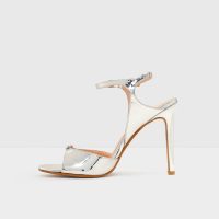 صندل پاشنه‌دار زنانه نقره‌ای آلدو LENI-TR – ALDO