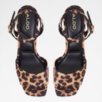 صندل پاشنه‌دار زنانه چندرنگ طرح پلنگی آلدو CHICGLEAM – ALDO