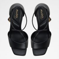 صندل پاشنه‌دار پلتفرم زنانه مشکی آلدو ELEONIA – ALDO