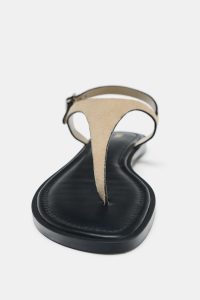 صندل چرمی زنانه بند سگک‌دار زارا – ZARA