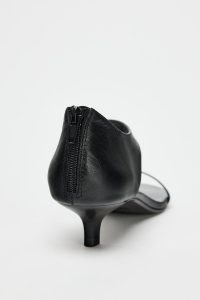 صندل چرمی زنانه پاشنه کوتاه زارا – ZARA