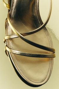 صندل چرمی زنانه پاشنه کوتاه زارا – ZARA