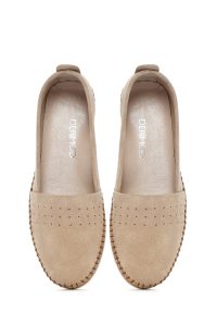 لوفر زنانه بژ بند دار جیر راحتی دری مد