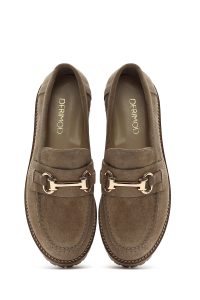 لوفر زنانه بژ بند دار جیر راحتی دری مد