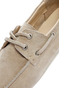 لوفر زنانه بژ بند دار جیر چرم دری مد