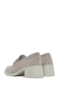 لوفر زنانه بژ بند دار پاشنه بلند جیر دری مد