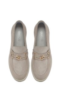 لوفر زنانه بژ بند دار پاشنه بلند جیر دری مد