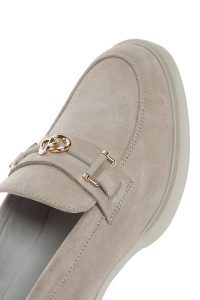 لوفر زنانه بژ بند دار پاشنه بلند جیر دری مد