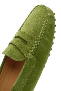 لوفر زنانه سبز جیر چرم دری مد