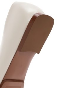 لوفر زنانه سفید بند دار چرم دری مد