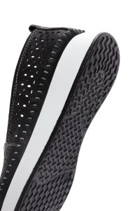 لوفر زنانه مشکی پاشنه بلند چرم راحتی دری مد