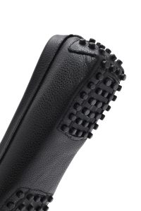 لوفر زنانه مشکی چرم دری مد