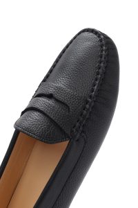 لوفر زنانه مشکی چرم دری مد