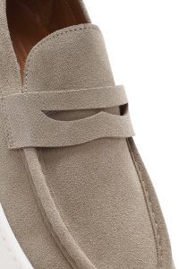 لوفر مردانه جیر بژ مدل ماکازین دری مد