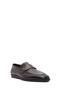 لوفر مردانه چرم قهوه‌ای روزمره دری مد