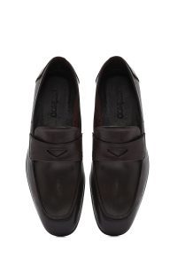 لوفر مردانه چرم قهوه‌ای روزمره دری مد