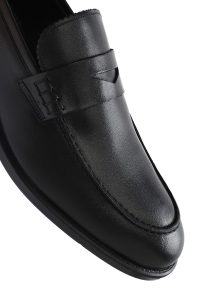 لوفر مردانه چرم مشکی دری مد