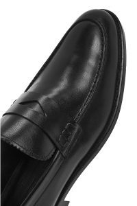 لوفر مردانه چرم مشکی دری مد