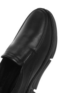 لوفر مردانه چرم مشکی راحتی دری مد