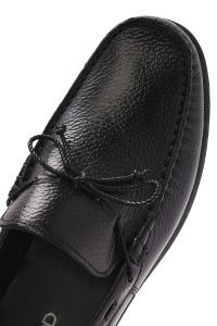 لوفر مردانه چرم مشکی روزمره دری مد