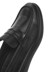 لوفر مردانه چرم مشکی روزمره دری مد