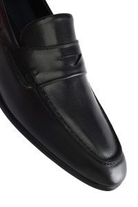 لوفر مردانه چرم مشکی روزمره دری مد