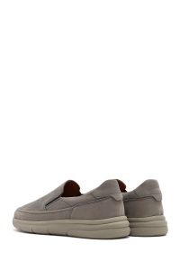 لوفر مردانه چرم نوبوک طوسی راحتی دری مد