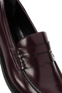 لوفر چرم شرابی زنانه دری مد