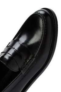 لوفر چرم مشکی زنانه دری مد