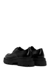 لوفر چرمی لژ دار مشکی زنانه دری مد