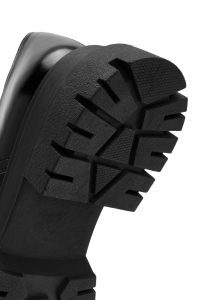 لوفر چرمی لژ دار مشکی زنانه دری مد